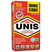 Клей для плитки UNIS Плюс 25 кг