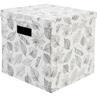 Коробка складная 31х31х30 см картон цвет белый