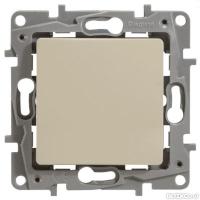 LEGRAND.ETIKA.Выключатель (1) слоновая кость, безвинтовые зажимы 10АХ, 672301