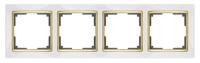 WERKEL.Рамка слоновая кость/золото, (4), WL03-Frame-04-ivory-GD, (Под заказ)