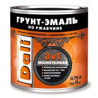 Грунт-эмаль по ржавчине молотковая 3в1 DALI Зеленый 0,75 л, (ДК)