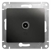 SCHNEIDER ELECTRIC.Розетка TV GLOSSA 1DB оконечная антрацит GSL000791, (ЭИ)