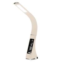 AMBRELLA.Светильник настольный с дисплеем DE511 BG бежевый LED 3000-6400K 6W+LCD 2W (ЭИ)