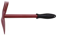 Мотыжка с ручкой Курс Рос МК-2(м) цельнометаллическая 3 зуба, лепесток (301)