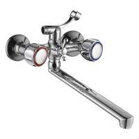Смеситель для ванны GOTA ROCIO с 2-мя рукоятками с изливом F-40см. перекл.душа Orio