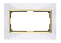 WERKEL.Рамка слоновая кость/золото, (1), WL03-Frame-01-DBL-ivory-G, (Под заказ)