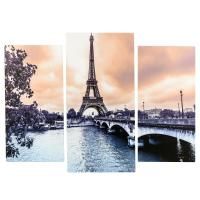 Картина модульная на подрамнике Париж в сепии, 60х80см, (ДК)