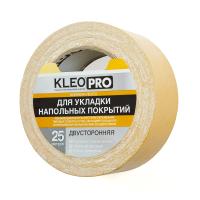 Лента двусторонняя полипропиленовая желтая KLEO 48мм*25м