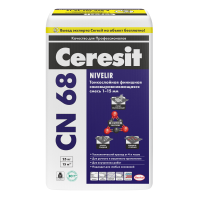 Ровнитель для пола тонкослойный самовыравн CERESIT CN 68 25 кг 1-15 мм