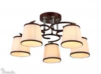 J-LIGHT Светильник, E27*5*60W, 1153/5C венге/хром 