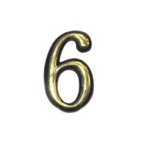 ЧИБИС.Номерок дверной №6/9 золото, (ДК)