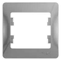 SCHNEIDER ELECTRIC.Рамка GLOSSA (1) алюминий,GSL000301, (ЭИ)