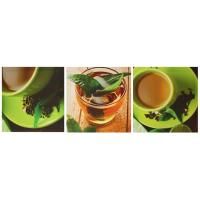 Картина модульная на подрамнике Чашка чая, 28х84см, (ДК)