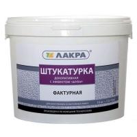 Покрытие декоративное ЛАКРА фактурное эффект шуба белая 15 кг