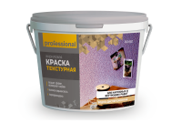 Краска текстурная для наружных и внутренних работ PROFESSIONAL PP801 белый 15 кг