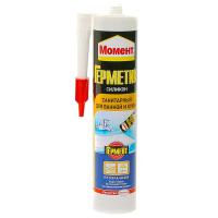 Герметик силиконовый HENKEL Момент для кухни и ванны санитарный бесцветный 280 мл