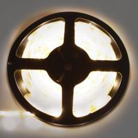 ECOLA.Лента светодиодная теплая, 5м/7,2W/12V/IP65/10mm/30Led/2800K/18Lm/540Lm, (ЭИ)