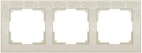 WERKEL.Рамка слоновая кость, (3), WL05-Frame-03-ivory, (Под заказ)