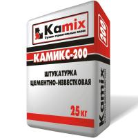 Штукатурка цементно-известковая КАМИКС-200, 25 кг