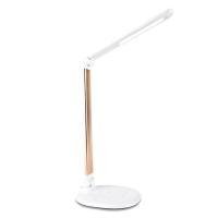 AMBRELLA.Светильник настольный с беспроводной зарядкой DE525 GD золото LED 3000-6400K 7W (ЭИ)