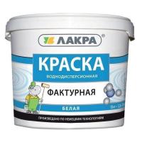 Краска акриловая фактурная ЛАКРА белая 18 кг