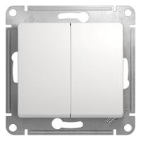 SCHNEIDER ELECTRIC.Выключатель проходной GLOSSA (2) белый GSL000165, (ЭИ)