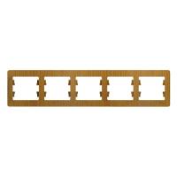 SCHNEIDER ELECTRIC.Рамка горизонтальная GLOSSA (5) дуб GSL000505, (ЭИ)