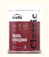 Алкидная эмаль без запаха Kraffa база С (белая), 0,75л , (ДК)