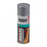 Эмаль аэрозольная термостойкая KUDO KU-5001 серебристая 400/520 мл