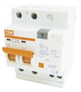 TDM.Автомат-выключатель дифференциальный, 2Р/16А/30мА, SQ0202-0030