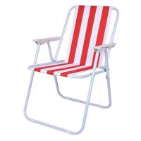Кресло-шезлонг складное Марино ТВОЙ ПИКНИК красные полосы, 52х48х75 см до 90кг (301)