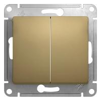 SCHNEIDER ELECTRIC.Выключатель проходной GLOSSA (2) титан GSL000465, (ЭИ)