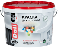 Краска для потолков DALI белый глубокий матовый 9 л, (ДК)