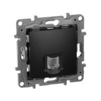 LEGRAND.ETIKA.Розетка телефонная RJ11 антрацит, (ЭИ)