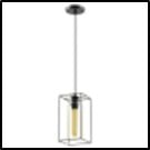 Светильник 3728/1 SUSPENTIONI LN19 239 чёрный/коньячный E27 60W 220V ELLIOT