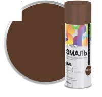 Эмаль аэрозоль ЛАКРА Color универсальная коричневая RAL 8011 520мл, (ДК)