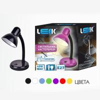 LEEK.Светильник настольный, 40Вт/Е27/ЛОН, цвета в ассортименте (ЭИ)