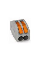 IEK.Зажим соединительный, IEK 2x (0.08-2.5 mm2),UKZ-001-412