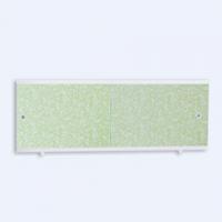 Экран для ванны пластиковый МЕТАКАМ Кварт зеленый иней, 1480x560-600мм