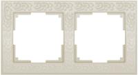 WERKEL.Рамка слоновая кость, (2), WL05-Frame-02-ivory, (Под заказ)