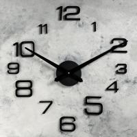 Часы-наклейка Мита чёрные, 120 см, (ДК)