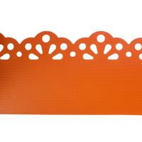 Лента бордюрная декоративная «Naterial» высота 20 см цвет оранжевый