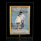 Фоторамка Золотистый кант прозрачная, 10х15см, (ДК) (200)