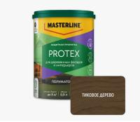Пропитка защитная Masterline Protex Тиковое дерево 0,9л, (ДК)