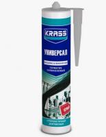 Герметик силиконовый KRASS универсальный черный 300 мл, (ДК)