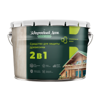 Пропитка для защиты древесины ЗДОРОВЫЙ ДОМ 2в1 Сосна 2,7л, (ДК)