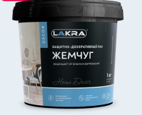 Лак защитно-декоративный ЛАКРА ДЕКОР жемчуг 1 кг, (ДК)