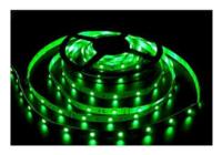 ECOLA.Лента светодиодная зеленая, 5м/14.4W/12V/IP20/10mm/60Led/Green, (ЭИ)