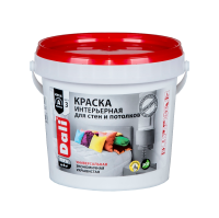 Краска интерьерная DALI белоснежная 0,9 л, (ДК)