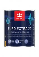 Краска для влажных помещений TIKKURILA EURO EXTRA 20 полуматовая база А 0,9 л